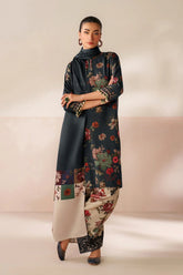 BAROQUE - 3PC VISCOSE PRINTED SHIRT WITH VISCOSE PRINTED DUPATTA AND TROUSER - HZU2523