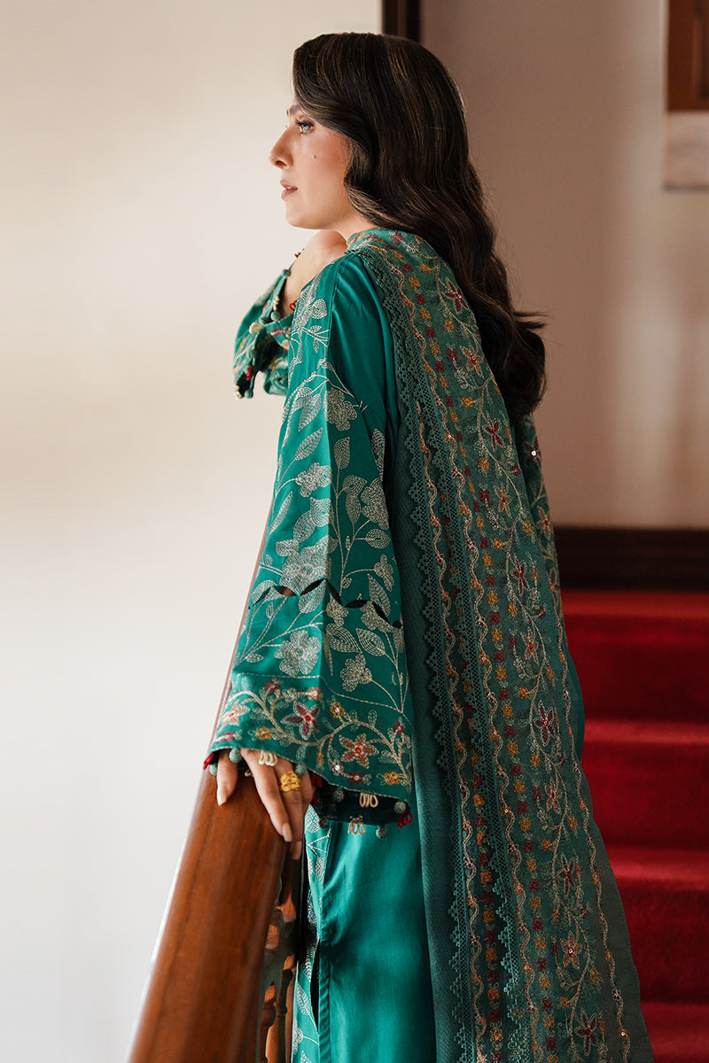 CROSS STITCH - 3PC LAWN EMBROIDERED SHIRT CHIFFON EMBROIDERED DUPATTA AND TROUSER - HZG1803