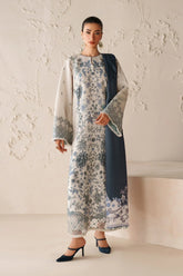 BAROQUE - 3PC VISCOSE PRINTED SHIRT WITH VISCOSE PRINTED DUPATTA AND TROUSER - HZU2518