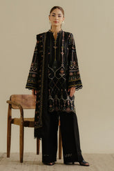ZARA SHAH JAHAN - 3PC LAWN EMBROIDERED SHIRT WITH CHIFFON EMBROIDERED DUPATTA AND TROUSER - HZG2280
