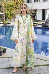 CRIMSON - 3PC LAWN PRINTED SHIRT WITH SILK PRINTED DUPATTA AND TROUSER - HZG2931