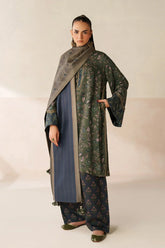 BAROQUE - 3PC VISCOSE PRINTED SHIRT WITH VISCOSE PRINTED DUPATTA AND TROUSER - HZU2520