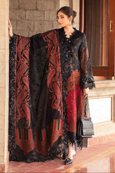 MARIA B - 3PC LAWN PRINTED SHIRT WITH CHIFFON PRINTED DUAPTTA AND TROUSER - HZG2911