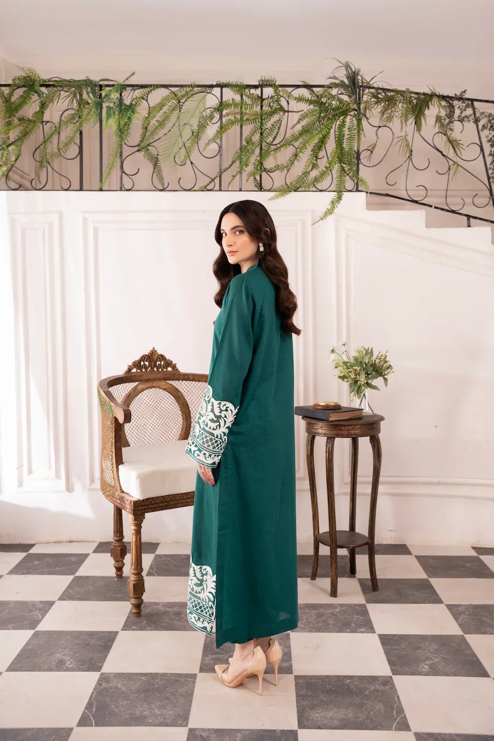 BATIK - 3PC LAWN EMBROIDERED SHIRT WITH CHIFFON DUPATTA AND TROUSER - HZG2079