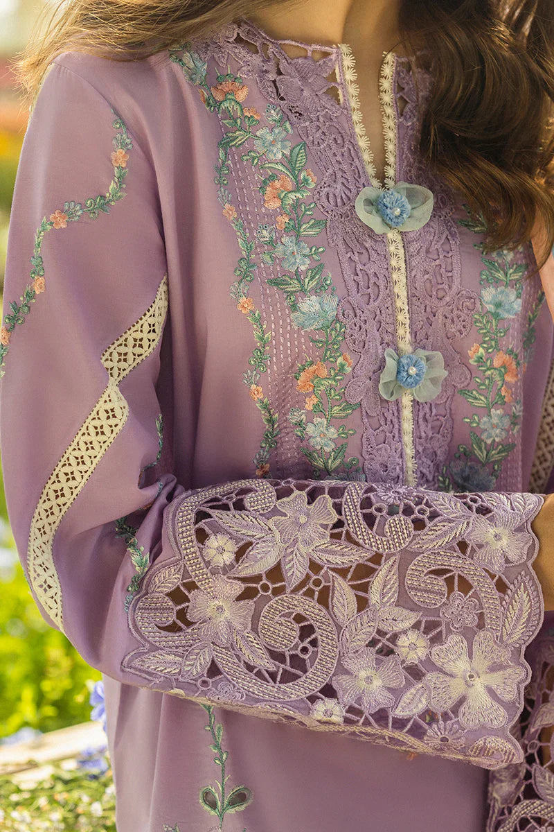MUSHQ - 3PC LAWN EMBROIDERED SHIRT WITH SILK PRINTED DUPATTA AND TROUSER - HZG2197