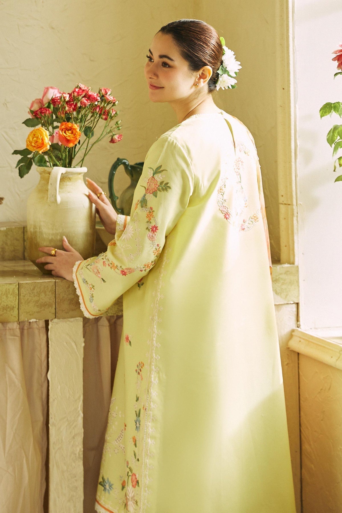 ZARA SHAH JAHAN - 3PC LAWN EMBROIDERED SHIRT WITH PRINTED DUPATTA AND TROUSER - HZG1576