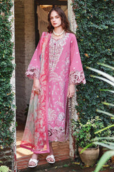 MUSHQ - 3PC LAWN EMBROIDERED SHIRT WITH CHIFFON PRINTED DUPATTA AND TROUSER - HZG3044
