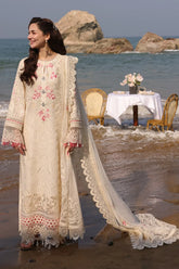 IMROZIA SERENE - 3PC LAWN EMBROIDERED SHIRT WITH KHADI NET EMBROIDERED DUPATTA AND TROUSER - HZG2652