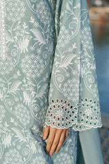 CROSS STITCH - 3PC LAWN EMBROIDERED SHIRT WITH KHADI NET EMBROIDERED DUPATTA AND TROUSER - HZG2249