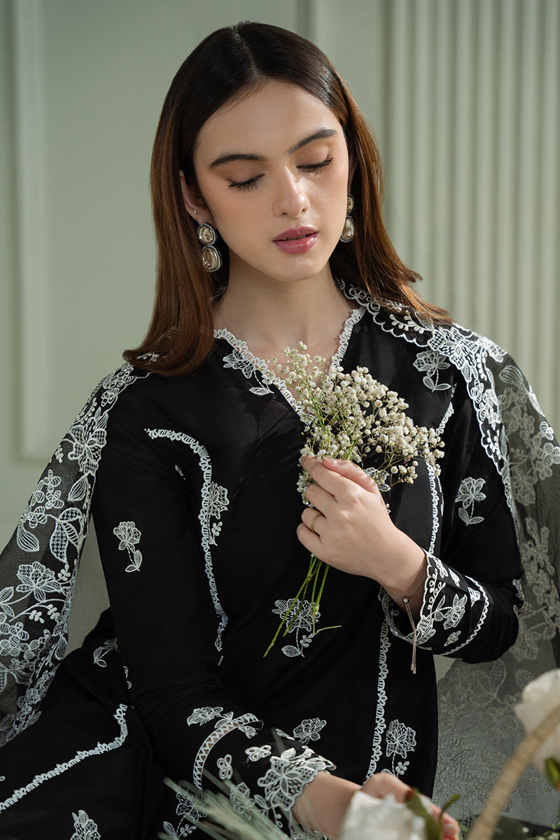 CROSS STITCH - 3PC LAWN EMBROIDERED SHIRT WITH ORGANZA EMBROIDERED DUPATTA AND TROUSER - HZG2271