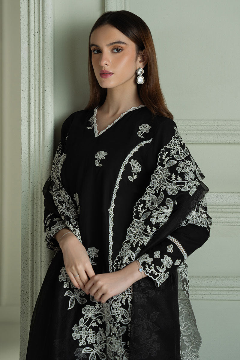 CROSS STITCH - 3PC LAWN EMBROIDERED SHIRT WITH ORGANZA EMBROIDERED DUPATTA AND TROUSER - HZG2271