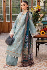 SAPPHIRE - 3PC LAWN EMBROIDERED SHIRT WITH CHIFFON PRINTED DUPATTA AND TROUSER - HZG2698