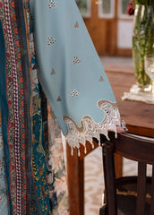 SAPPHIRE - 3PC LAWN EMBROIDERED SHIRT WITH CHIFFON PRINTED DUPATTA AND TROUSER - HZG2698