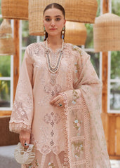 CRIMSON - 3PC LAWN EMBROIDERED SHIRT WITH CHIFFON PRINTED DUPATTA AND TROUSER - HZG2712