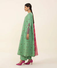 SAPPHIRE - 3PC CAMBRIC EMBROIDERED SHIRT WITH PRINTED DUPATTA AND TROUSER - HZG1725