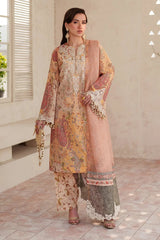 BAROQUE - 3PC LAWN PRINTED SHIRT WITH SILK PRINTED DUPATTA AND TROUSER - HZG2932
