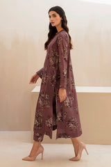 BAROQUE - 3PC KARANDI PRINTED SHIRT WITH KARANDI PRINTED DUAPTTA AND TROUSER - HZG1374