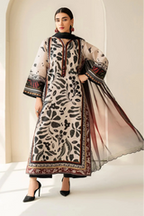 BAROQUE - 3PC LAWN PRINTED SHIRT WITH SILK PRINTED DUPATTA AND TROUSER - HZG2922