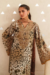 BAROQUE - 3PC LAWN PRINTED SHIRT WITH SILK PRINTED DUPATTA AND TROUSER - HZG2930