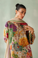 BAROQUE - 3PC VISCOSE PRINTED SHIRT WITH VISCOSE PRINTED DUPATTA AND TROUSER - HZU2517
