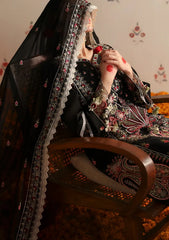 MAHNUR - 3PC LAWN EMBROIDERED SHIRT WITH CHIFFON EMBROIDERED DUPATTA AND TROUSER - HZG2670