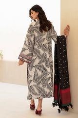 BAROQUE - 3PC KARANDI PRINTED SHIRT WITH KARANDI PRINTED DUAPTTA AND TROUSER - HZG1376
