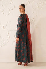 BAROQUE - 3PC VISCOSE PRINTED SHIRT WITH VISCOSE PRINTED DUPATTA AND TROUSER - HZU2521