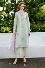 IZNIK - 3PC LAWN PRINTED SHIRT WITH SILK PRINTED DUPATTA AND TROUSER - HZG2923