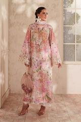 BAROQUE - 3PC LAWN PRINTED SHIRT WITH SILK PRINTED DUPATTA AND TROUSER - HZG2980