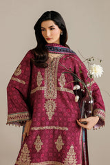 JAZMIN - 3PC LAWN PRINTED SHIRT WITH CHIFFON PRINTED DUPATTA AND TROUSER - HZG2917