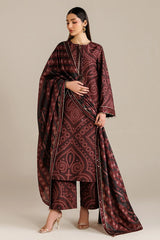 JAZMIN - 3PC LAWN PRINTED SHIRT WITH SILK PRINTED DUPATTA AND TROUSER - HZG2951