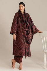 JAZMIN - 3PC LAWN PRINTED SHIRT WITH SILK PRINTED DUPATTA AND TROUSER - HZG2951