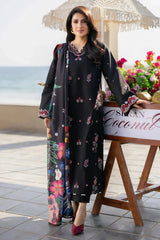 SERAN - 3PC LAWN EMBROIDERED SHIRT WITH MANAAR PRINTED DUPATTA AND TROUSER - HZG2943