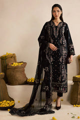 NUREH - 3PC LAWN EMBROIDERED SHIRT WITH CHIFFON EMBROIDERED DUPATTA AND TROUSER - HZG2619
