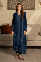 SAPPHIRE - 3PC LAWN EMBROIDERED SHIRT WITH KHADI NET EMBROIDERED DUPATTA AND TROUSER - HZG2687