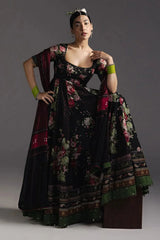 ZARA SHAHJAHAN - 3PC LAWN PRINTED FROCK WITH SILK PRINTED DUPATTA AND TROUSER - HZG2936