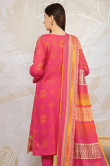 EDEN ROBE - 3PC KHADDAR PRINTED SHIRT WITH KHADDAR PRINTED DUPATTA AND TROUSER - HZG1453