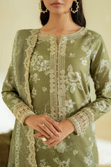 IZNIK - 3PC LAWN PRINTED SHIRT WITH SILK PRINTED DUPATTA AND TROUSER - HZG2947