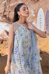 CRIMSON - 3PC LAWN PRINTED SHIRT WITH SILK PRINTED DUPATTA AND TROUSER - HZG2983