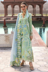 CRIMSON - 3PC LAWN PRINTED SHIRT WITH SILK PRINTED DUPATTA AND TROUSER - HZG2927