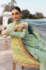 CRIMSON - 3PC LAWN PRINTED SHIRT WITH SILK PRINTED DUPATTA AND TROUSER - HZG2927