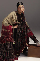 ZARA SHAHJAHAN - 3PC LAWN PRINTED FROCK WITH SILK PRINTED DUPATTA AND TROUSER - HZG2940