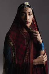 ZARA SHAHJAHAN - 3PC LAWN PRINTED FROCK WITH SILK PRINTED DUPATTA AND TROUSER - HZG2995