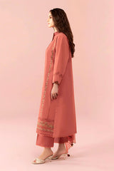 SAPPHIRE - 3PC DHANAK EMBROIDERED SHIRT WITH CHIFFON EMBROIDERED DUPATTA AND TROUSER - HZG2359