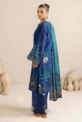 ADAN LIBAAS - 3PC KARANDI PRINTED SHIRT WITH KARANDI PRINTED DUAPTTA AND TROUSER - HZG2005