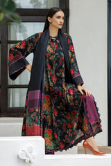 BAROQUE - 3PC KARANDI PRINTED SHIRT WITH KARANDI PRINTED SHAWL AND TROUSER - HZG3139