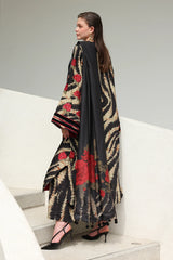 BAROQUE - 3PC KARANDI PRINTED SHIRT WITH KARANDI PRINTED SHAWL AND TROUSER - HZG3136