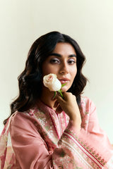 ZARA SHAH JAHAN - 3PC LAWN EMBROIDERED SHIRT WITH MANAAR PRINTED DUPATTA AND TROUSER - HZG2291