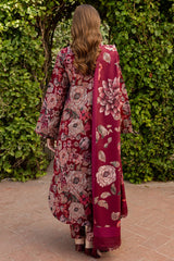 BAROQUE - 3PC KHADDAR PRINTED SHIRT WITH KHADDAR PRINTED DUPATTA AND TROUSER - HZU2556