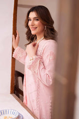 NEESHAY - 3PC LAWN EMBROIDERED SHIRT WITH MANAAR PRINTED DUPATTA AND TROUSER - HZG3085